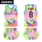 Ozeason Crew Neck 3D Sublimated Short Sleeve or Sleeveless Singlet Volleyball Jersey