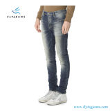 Fashion Distressed Denim Jeans with Shredding for Men by Fly Jeans