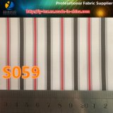 Polyester Stripe Textile Fabric in Cash Commodity for Garment (S59.60)