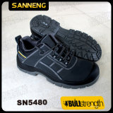 Split Nubuck Leather Safety Shoes with Ce Certificate S3 (SN5480)