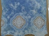 Cowboy and Flower Pattern Lace Fabric C30004