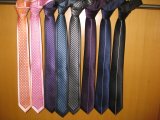 Satin Background Fashion Colour Micri Fibre Skinny Neckties