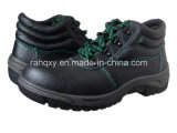 Good Quality MID-Cut Green Stitching Safety Shoes (HQ602)