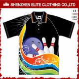 Promotional Sublimation Print Sports Short Sleeve Golf Shirt Polyester (ELTMPJ-306)