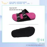 Unisex EVA Slide Slipper with Adjustable PU Upper and Rubber Outsole