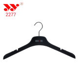 Black Plastic Hanger with Notches for Male