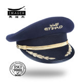 Customized Distinctive Police Hat with Gold Strap