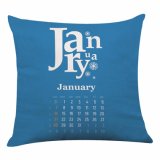Calendar Printed Pillow Calendar Cushion