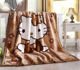 Cartoon Pattern Soft Warm Raschel Acrylic Mink Blanket for Children