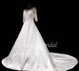 Aolanes Plain Lace Mermaid Strapless Wedding Dress 010214
