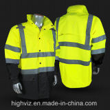 Safety Raincoat with ANSI107 Standard (RW-002)