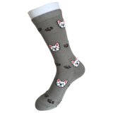 Half Cushion Cotton Fashion Logo Sport Little Dog Socks (JMCC02)