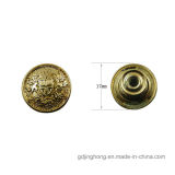 Wholesale Zinc Alloy Gold Plating Button for Garment Bags