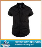 Mens Business/ Corporation Shirt with a Curved Hem (CW-MSS-8)