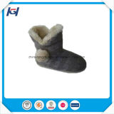 Hot Sales Cable Knitted Women Winter Boots with Pompoms