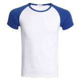 Men's Cotton Single Jersey O Neck T-Shirt with Raglan Sleeve