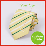 Custom Logo Design Microfiber Jacquard Mens Neckties