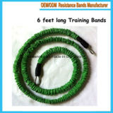 6 Feet Long Training Resistance Bands with Sleeve Protected Anti-Snap