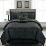 Black Modern Polyester Home&Hotel Jacquard Bedding Set