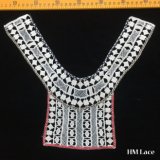 35*30cm Colored Geometric Y Shape Collar Lace Neckline New Design Cotton Lace Customized Hm2041