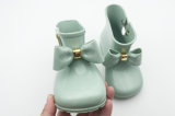 Waterproof Kids Spring Autumn Baby Girls Rain Boots Warm Beauty Bow Rainboots Fashion Soft Rubber Shoes Toddler Kids Jelly Shoes
