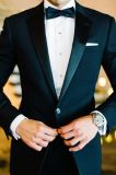 Black Wedding Men Suits Formal Groom Suits Business Men Tuxedos M14918