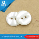 White Four Hole Resin Button for Garment