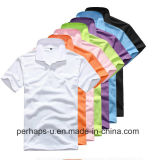 High Quality Clothes Pure Color Polo T-Shirt with Custom Logo