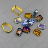 Crystal Loose Stones Octagon Shape Withgolden Claw Settings