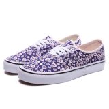 Hip Pop Style Purple Printed Sneakers White Lace Plimsolls Shoes