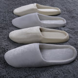 Personalized White Hotel Slippers, High Quality Hotel/SPA Slipper