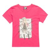 China Soft 100% Cotton Ladies Tshirts Print Design (TS039W)