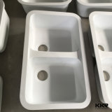 Kingkonree Resin Stone Double Bowl Undermount Kitchen Wash Sink