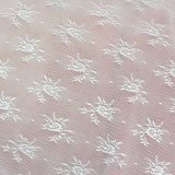 Knitted Floral Patterned Tiled Lace Fabric for Clothing, Decorating etc.