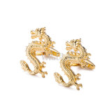 New Cufflink Gold Plated Drgon Style Cuff Links 211