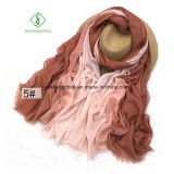 2017 Newest Lady Fashion Satin Cotton Scarf with Hand-Painted