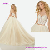 Beading Bodice Ball Gown Skirt of Two Pieces Style Wedding Dress