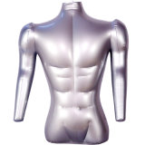 Male Half-Body Model Without Head with Arm PVC Inflatable Air Strang Dress Mannequins