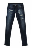 High Quality & Hole Ladies Denim Jeans (MY-045)