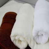 China Hotel Linen Satin Plain 100% Cotton White Towel (DPF201647)