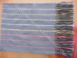 Pure Cashmere Scarf with Stripe (HM-SC09009)