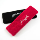 Factory OEM Custom Logo Embroidered Cotton Sproting Red Sweat Headbands