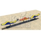 Children Plastic Play Games Wavy Seesaws for Park Playground