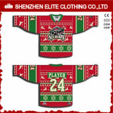 Cheap Wholesale Blank Christmas Ice Hockey Goalie Jerseys Custom