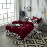 High Quality Super Soft Four Pieces Flannel Fleece Bedding Set