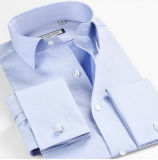 High Quality Cotton Non Iron Solid Color French Cuff Shirt for Men