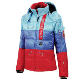 2015 Ladies Shiny Colorful Padded Winter Goose Down Jacket