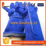 Ddsafety 2017 Welder Gloves with Blue Cow Split Reinforced Palm