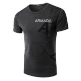 Cotton Single Jersey Men's O Neck T-Shirt with Custom Label