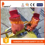 Ddsafety 2017 Orange PVC Gloves with Acrylic Boa Liner Gloves